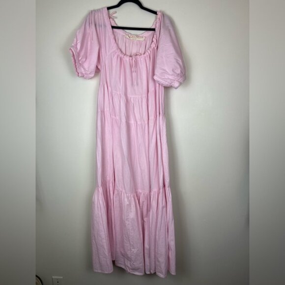 KINGA CSILLA Recycled Liberty Dress in Pink Free Size - Picture 2 of 6